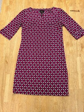 Laundry by Design Purple Geometric Mini Dress